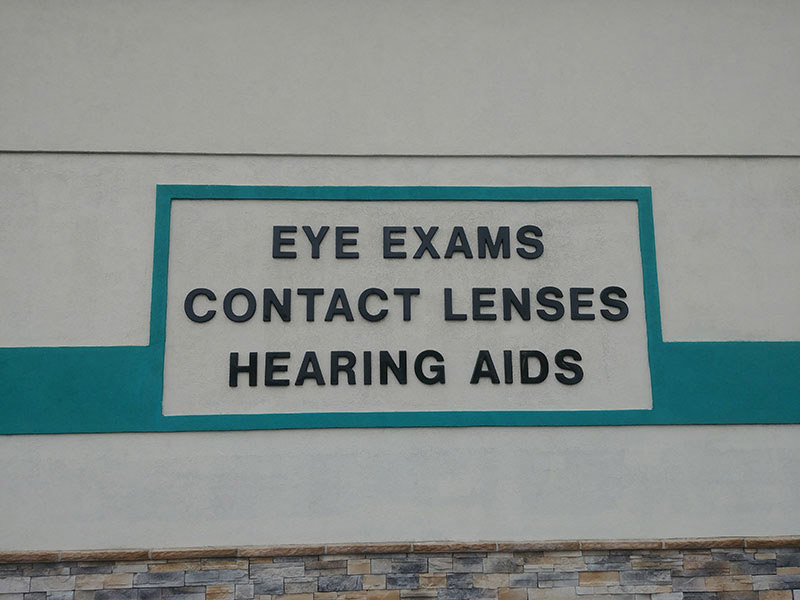 exterior of the optical and hearing center