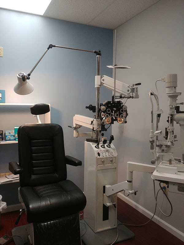 interior of the optical and hearing center