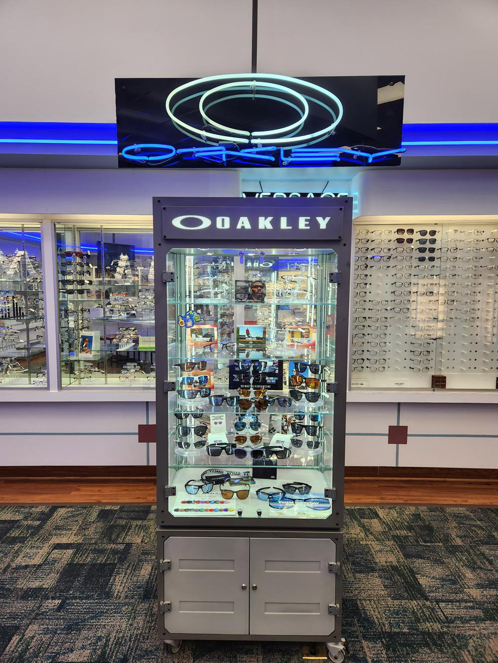 interior of the optical and hearing center