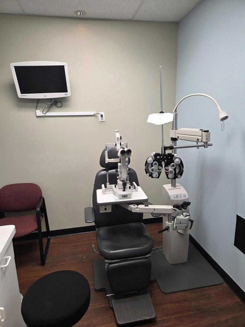 interior of the optical and hearing center