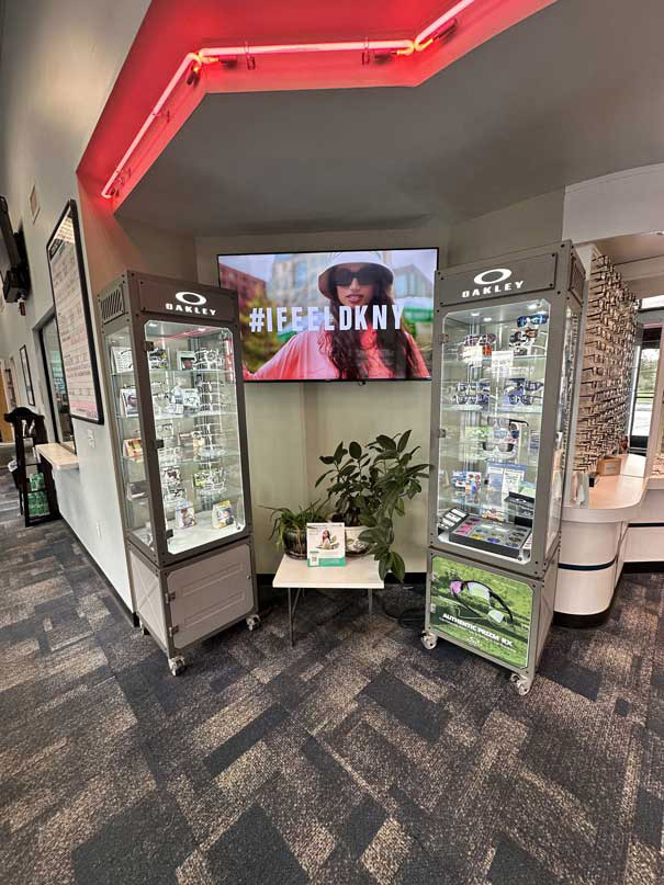 interior of the optical and hearing center