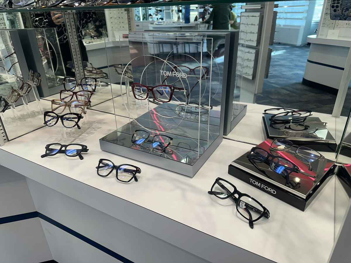 interior of the optical and hearing center