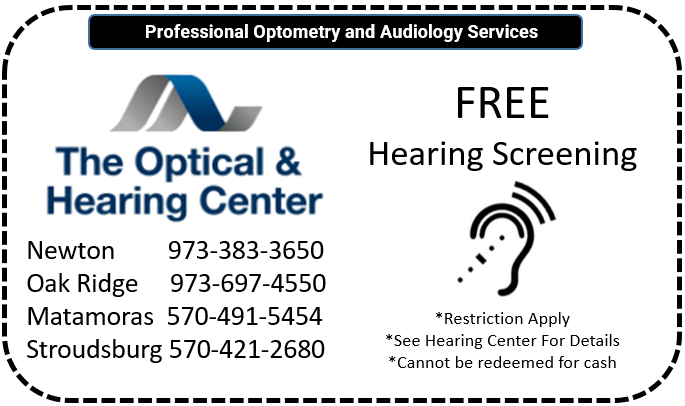 Free Hearing Screening coupon.